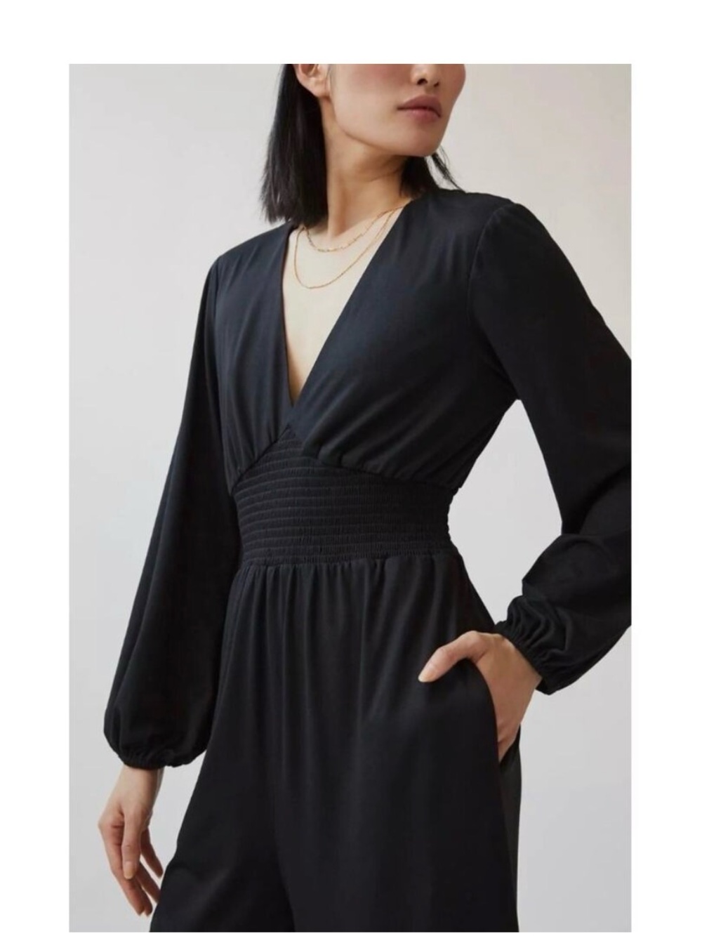 Hutch Black Jersey Jumpsuit